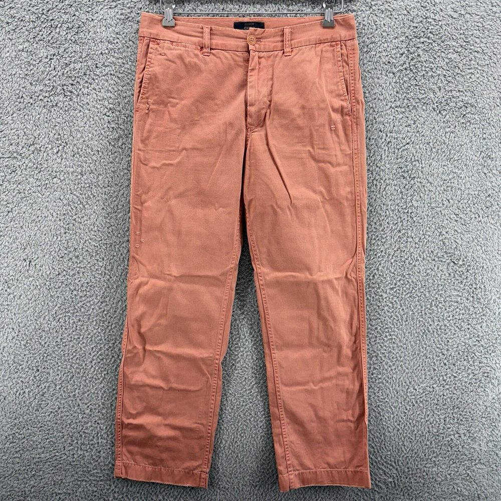J.Crew Chino Jeans Womens 4 Mid Rise Stretch 100% Cotton‎ Casual Salmon Pants